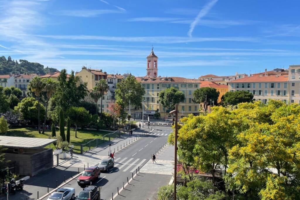 Spacious 3 Bedroom Flat Nice Center - Magnificent View-Parking Bagian luar foto