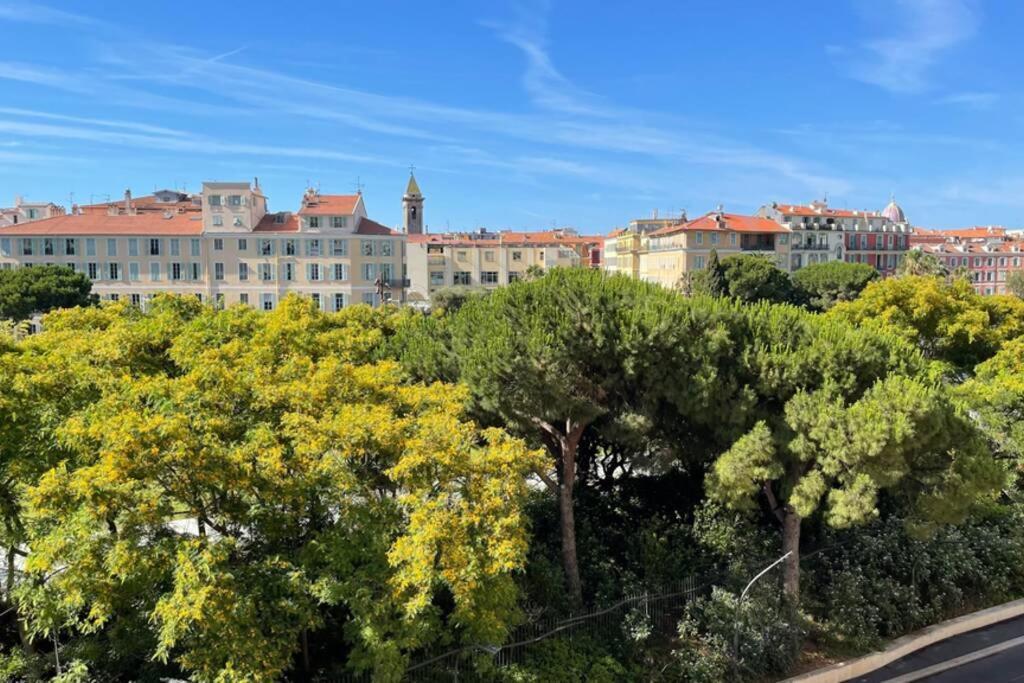 Spacious 3 Bedroom Flat Nice Center - Magnificent View-Parking Bagian luar foto