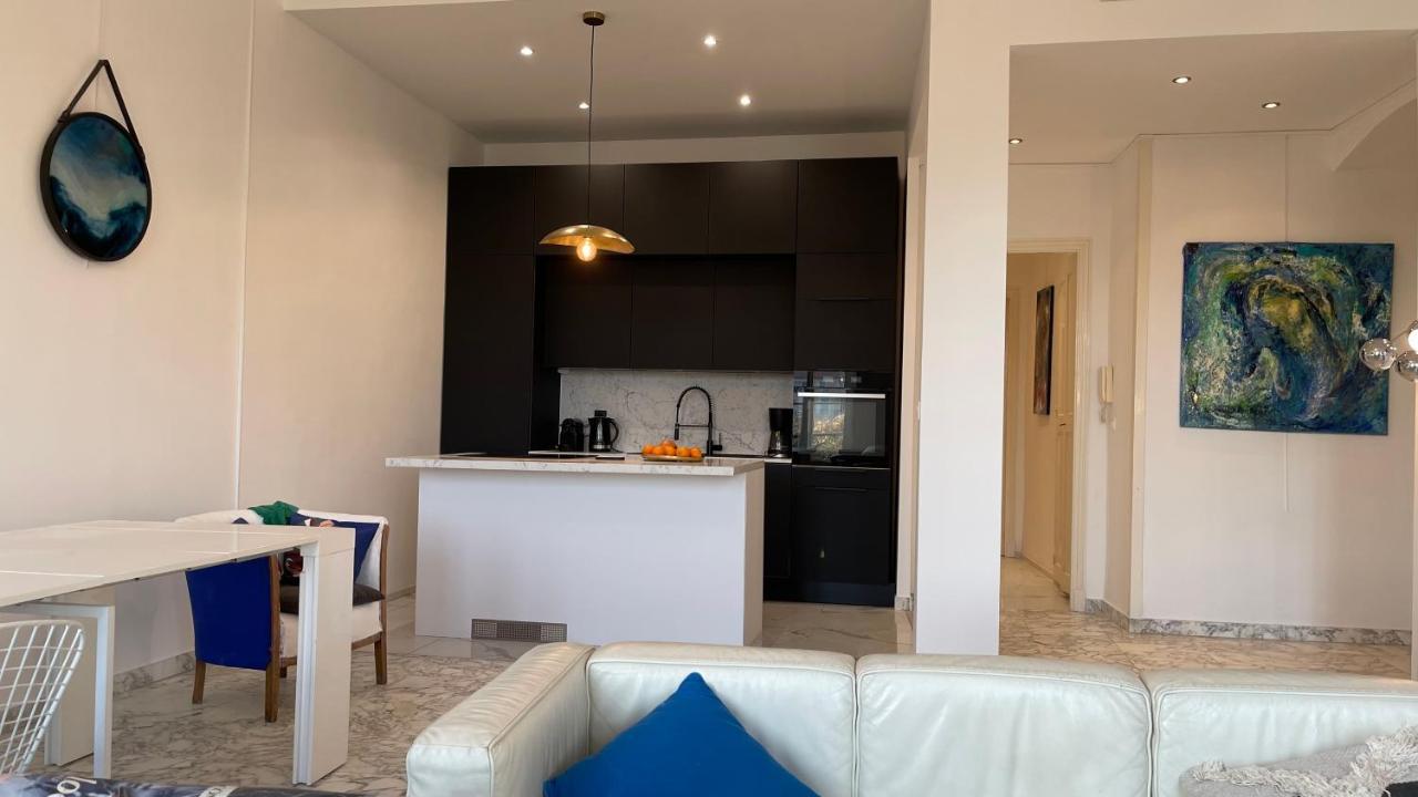 Spacious 3 Bedroom Flat Nice Center - Magnificent View-Parking Bagian luar foto