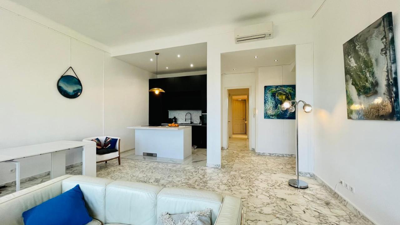 Spacious 3 Bedroom Flat Nice Center - Magnificent View-Parking Bagian luar foto