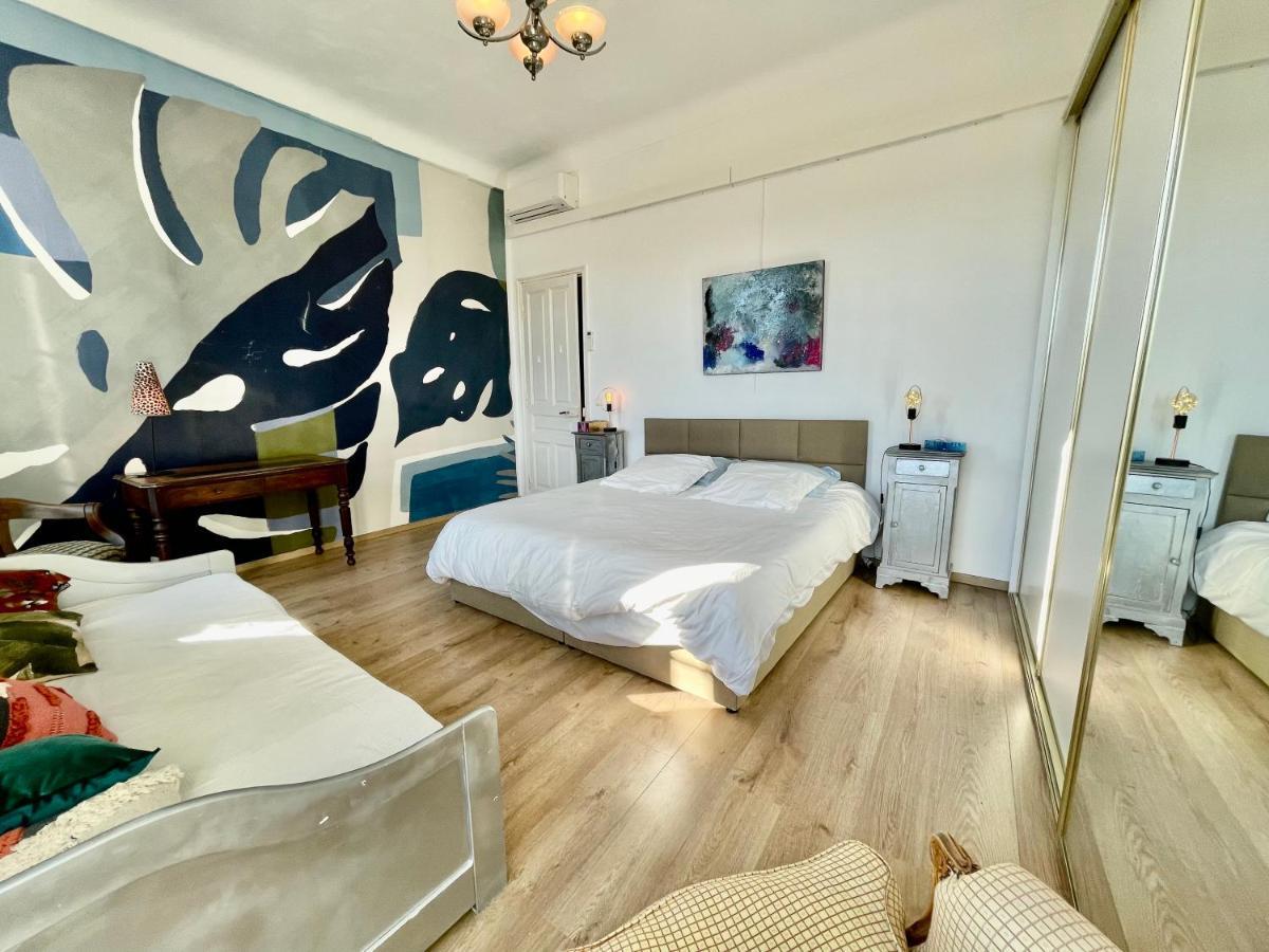 Spacious 3 Bedroom Flat Nice Center - Magnificent View-Parking Bagian luar foto