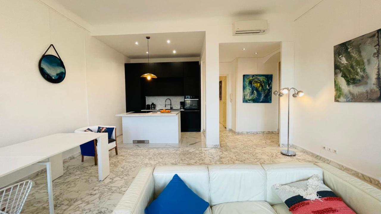 Spacious 3 Bedroom Flat Nice Center - Magnificent View-Parking Bagian luar foto