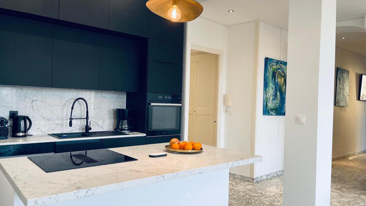 Spacious 3 Bedroom Flat Nice Center - Magnificent View-Parking Bagian luar foto