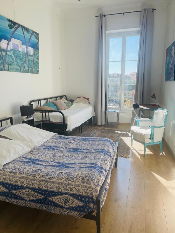 Spacious 3 Bedroom Flat Nice Center - Magnificent View-Parking Bagian luar foto