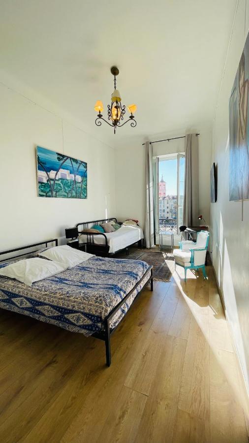 Spacious 3 Bedroom Flat Nice Center - Magnificent View-Parking Bagian luar foto